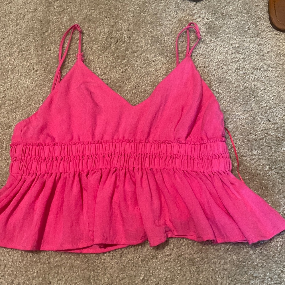 Pink crop top